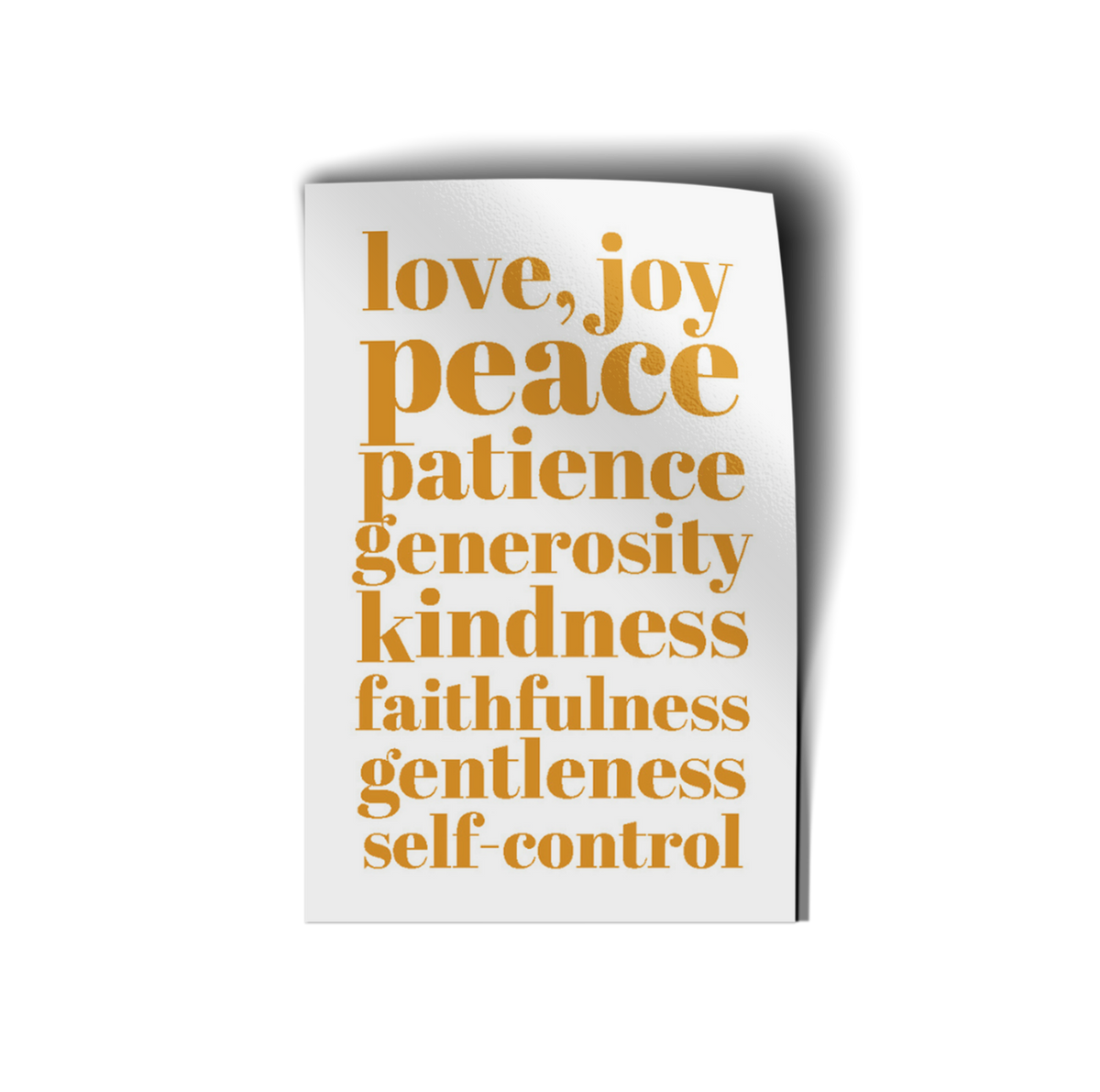 Fruits of the Spirit Vinyl Sticker