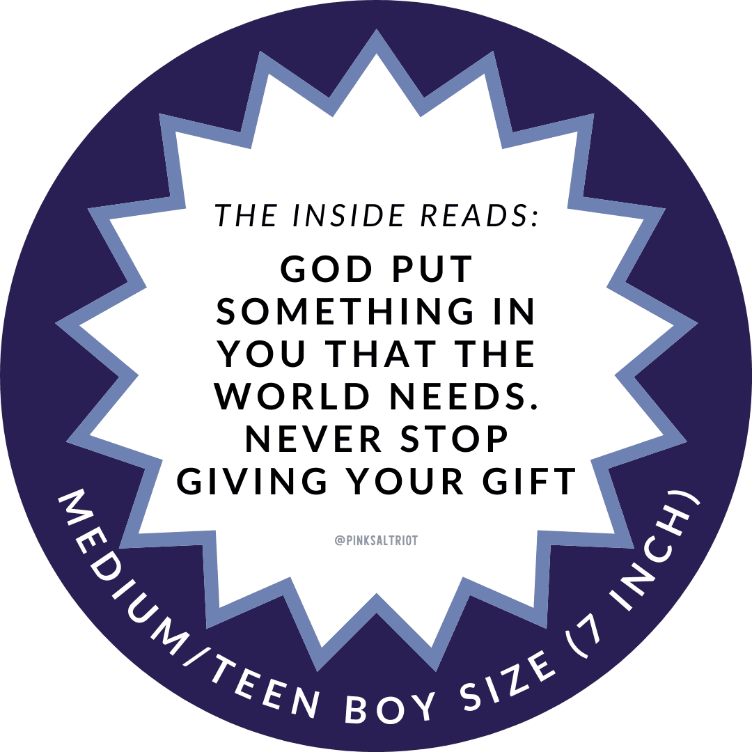Give Your Gift Teen Boy TruthBand wording- Pink Salt Riot