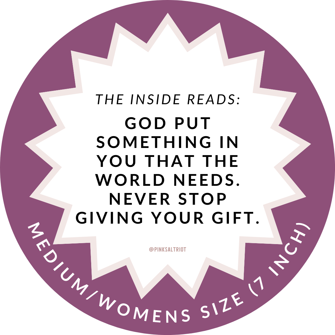 Give Your Gift Womens TruthBand-Pink Salt Riot