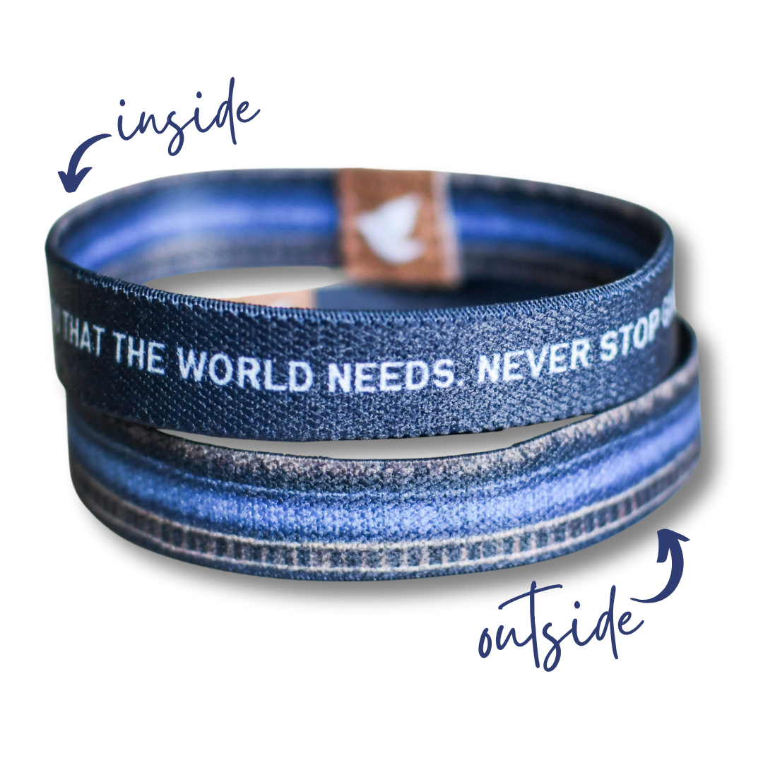 Give Your Gift Mens Elastic TruthBand-Pink Salt Riot