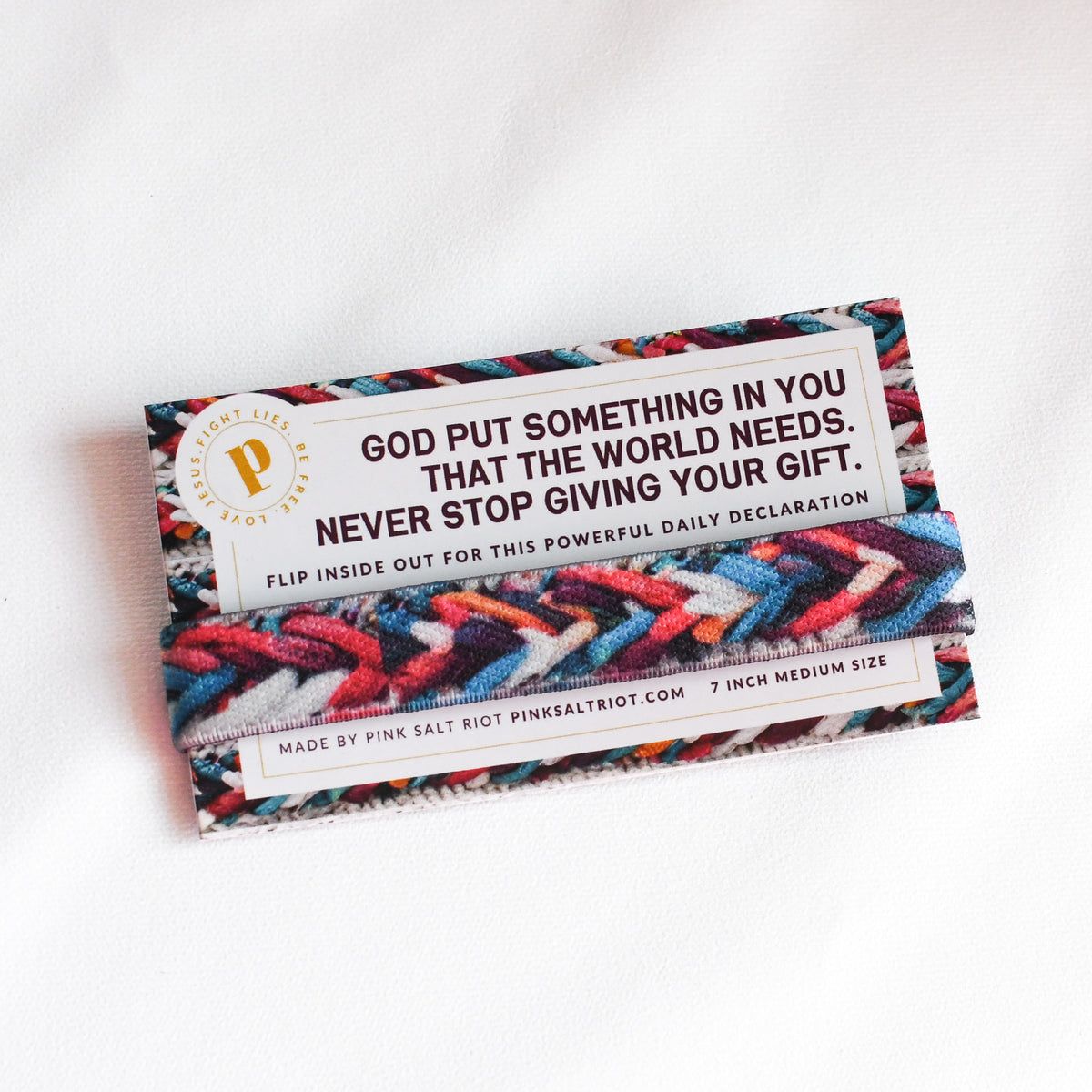 Give Your Gift Womens TruthBand-Pink Salt Riot