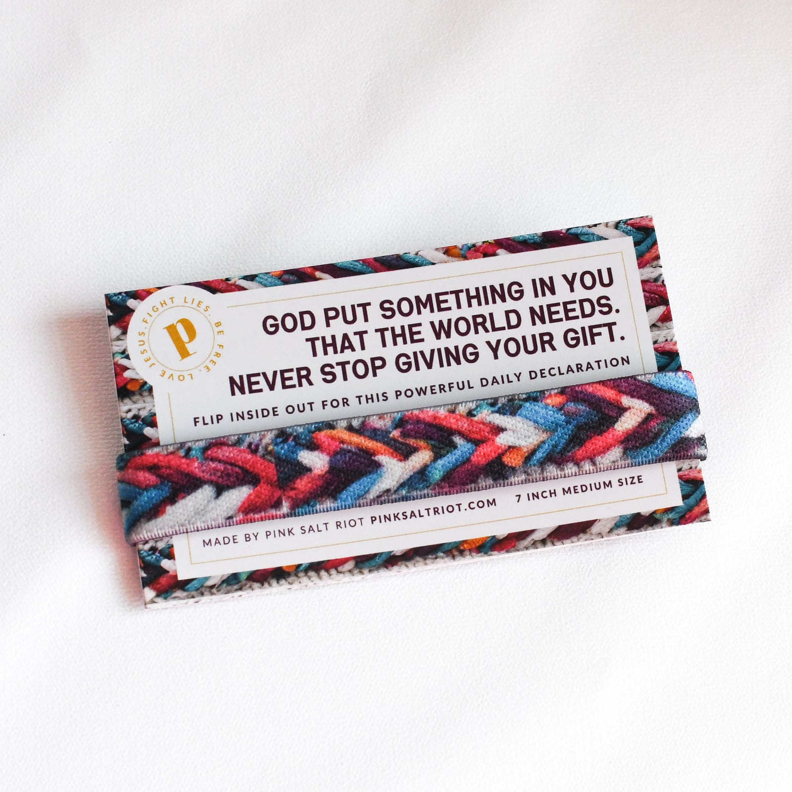 Give Your Gift Womens TruthBand-Pink Salt Riot