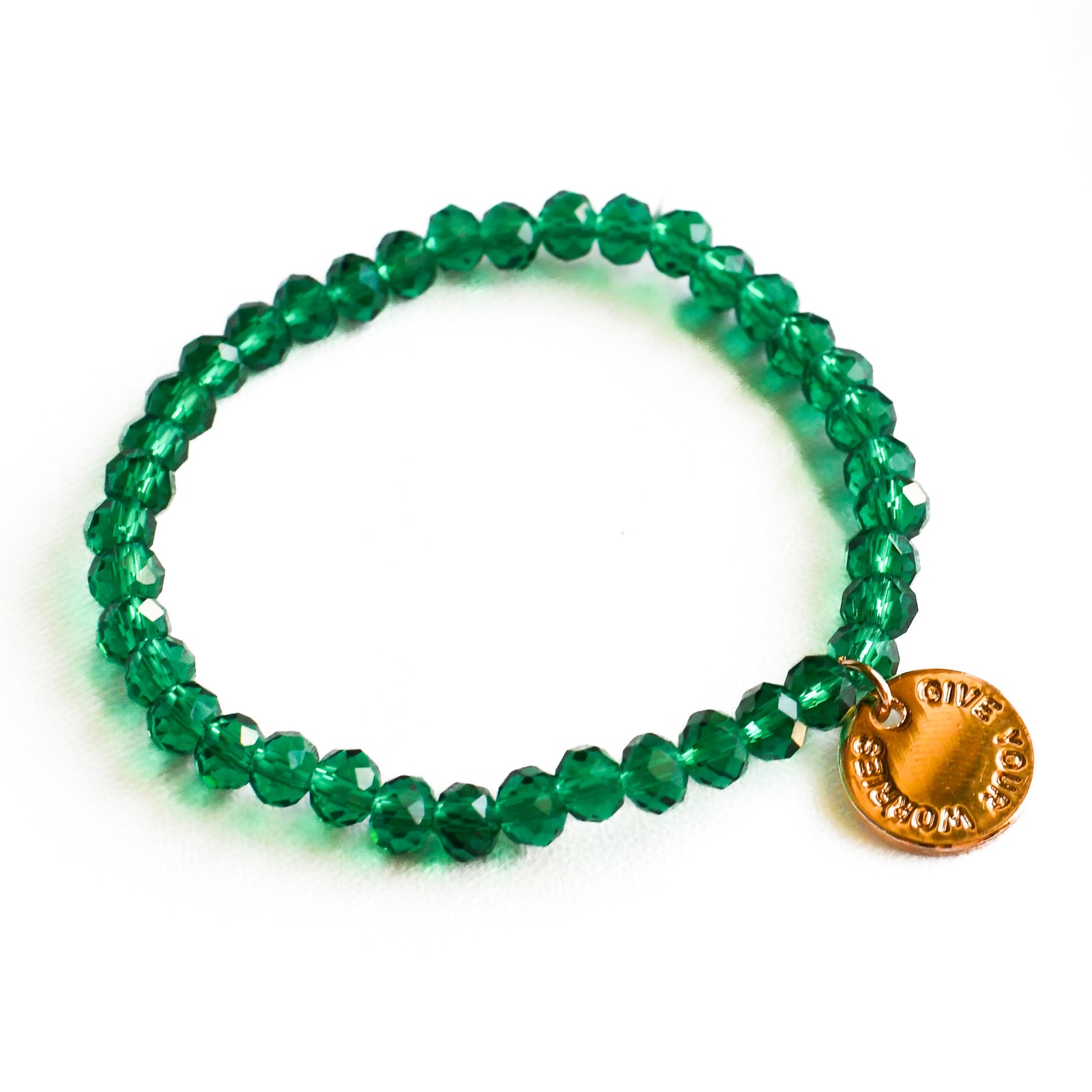 Give Your Worries to Jesus Charm Bracelet-Pink Salt Riot