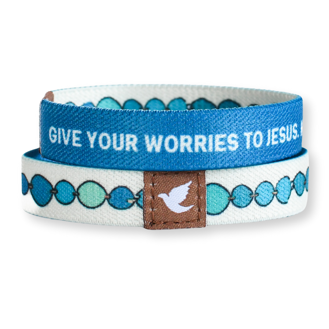 Give Your Worries to Jesus Womens Truthband-Pink Salt Riot