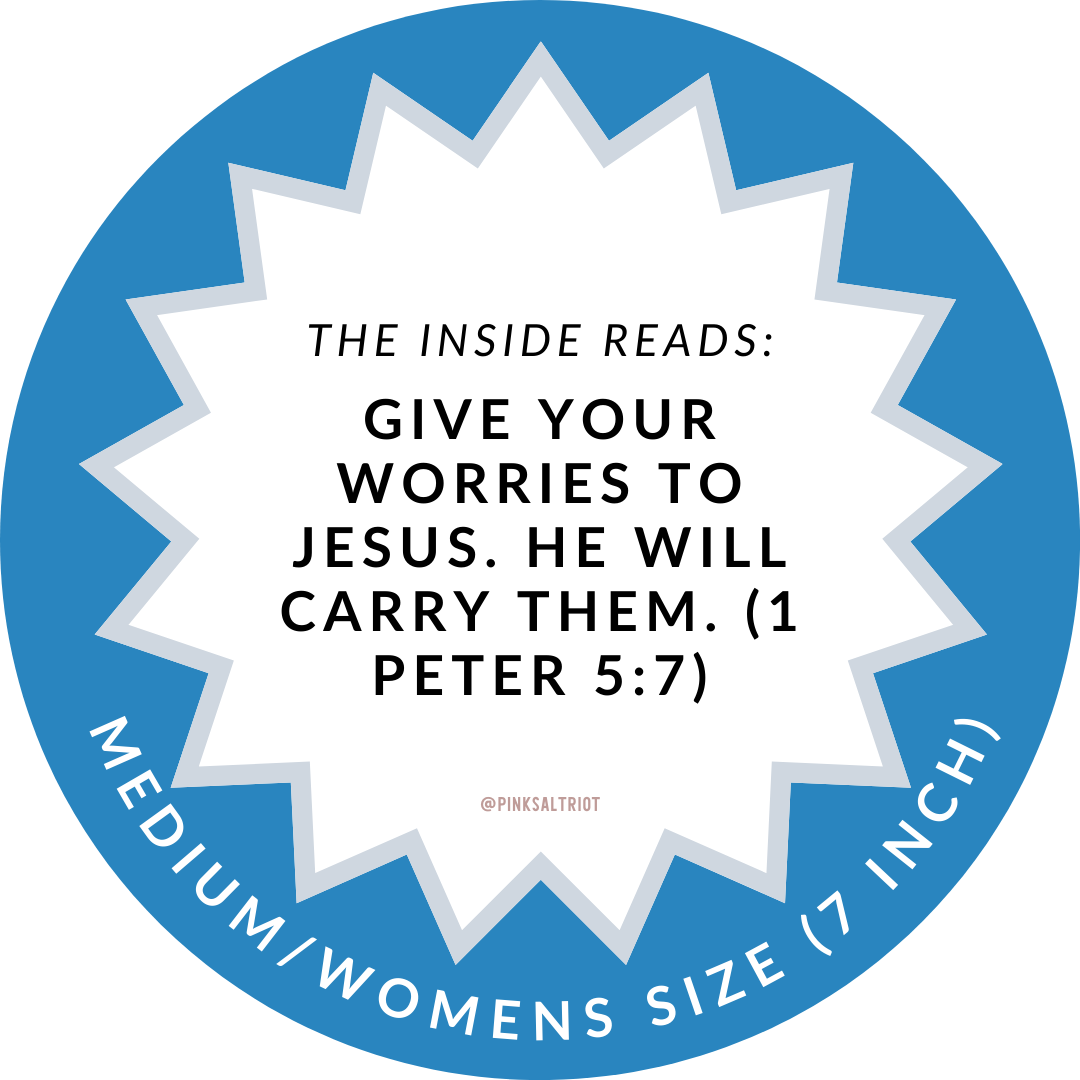 Give Your Worries to Jesus Womens Truthband-Pink Salt Riot