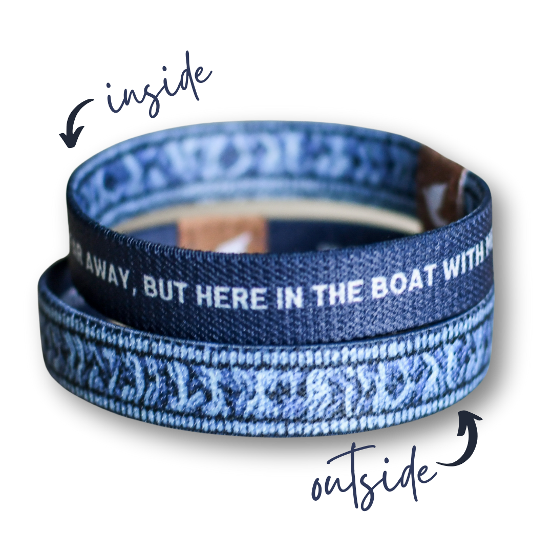 God Remains in the Boat Women’s TruthBand-Pink Salt Riot