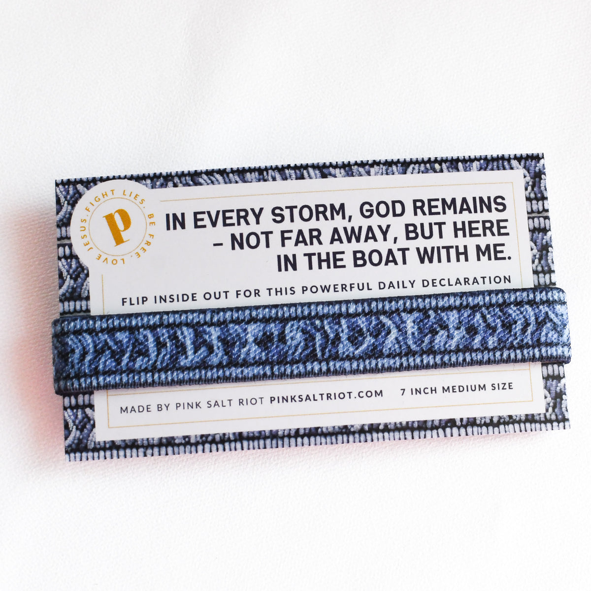 God Remains in the Boat Women’s TruthBand-Pink Salt Riot