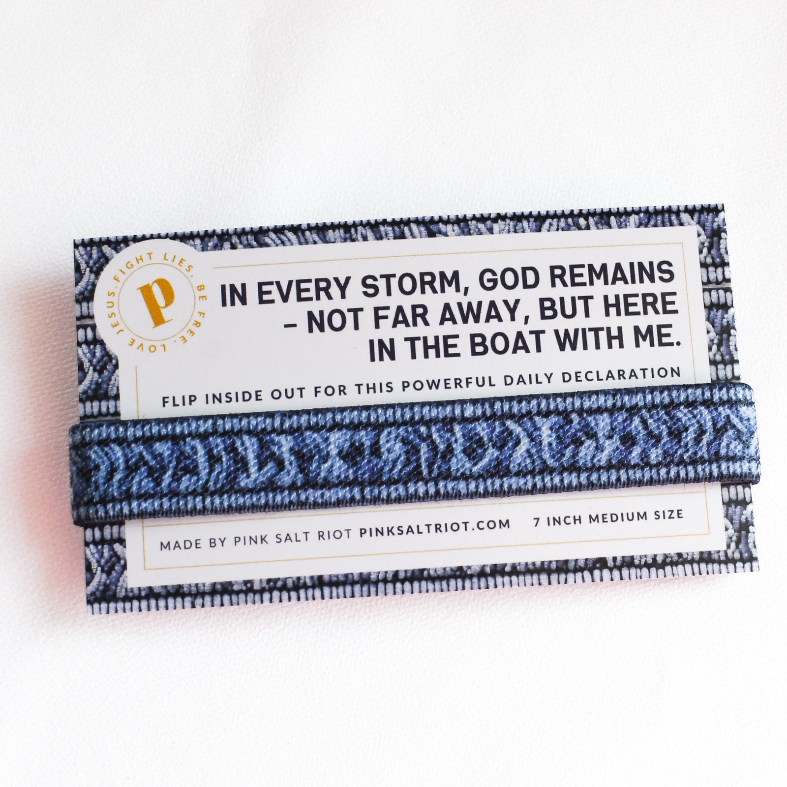 God Remains in the Boat Women’s TruthBand-Pink Salt Riot