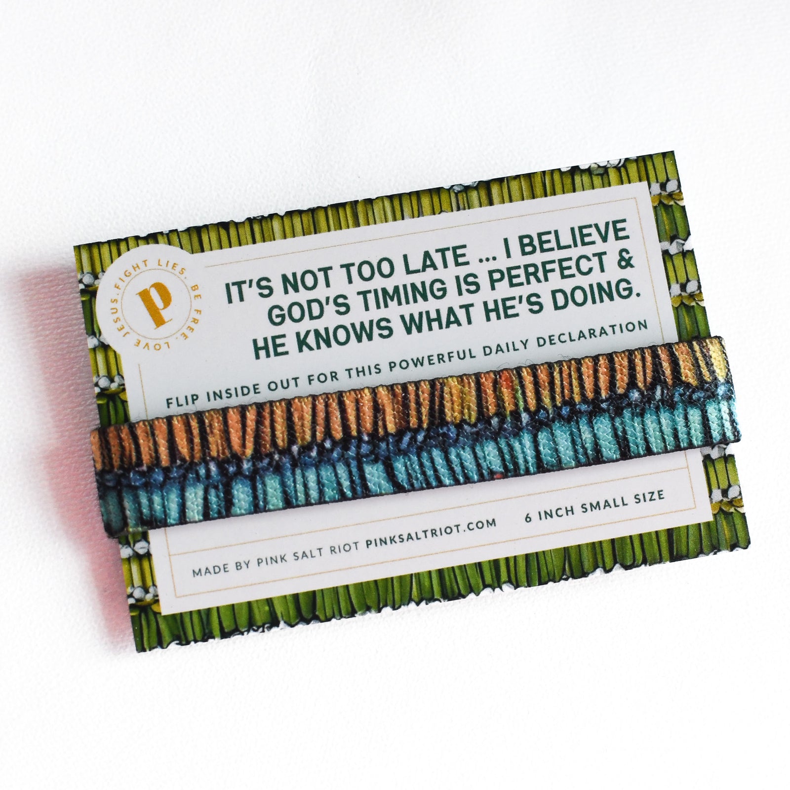 God’s Timing is Perfect Kids TruthBand-Pink Salt Riot