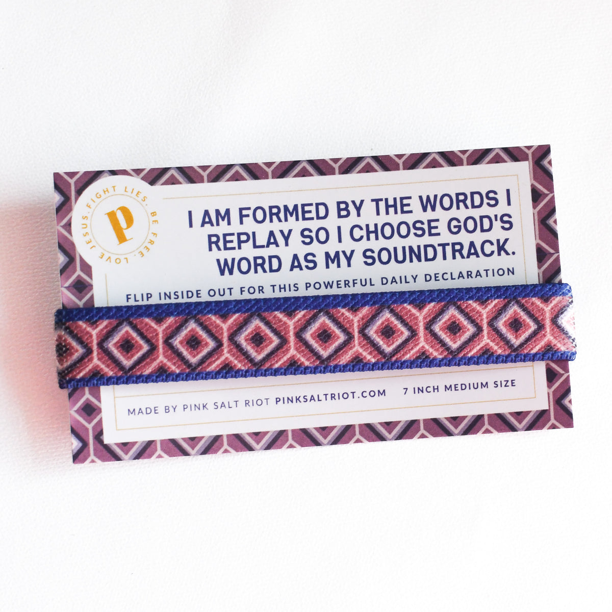 God&#39;s Word is my Soundtrack Womens TruthBand-Pink Salt Riot