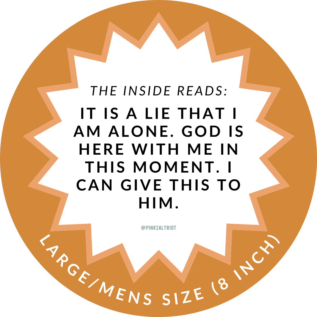 God is Here with Me Elastic Mens TruthBand-Pink Salt Riot