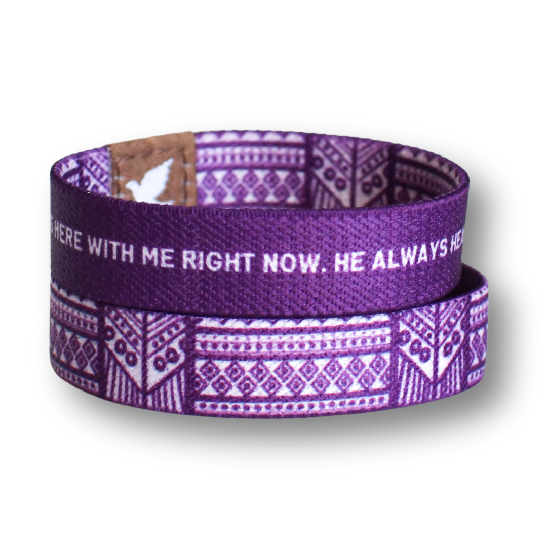 God is With Me Now Kids TruthBand-Pink Salt Riot- stacked