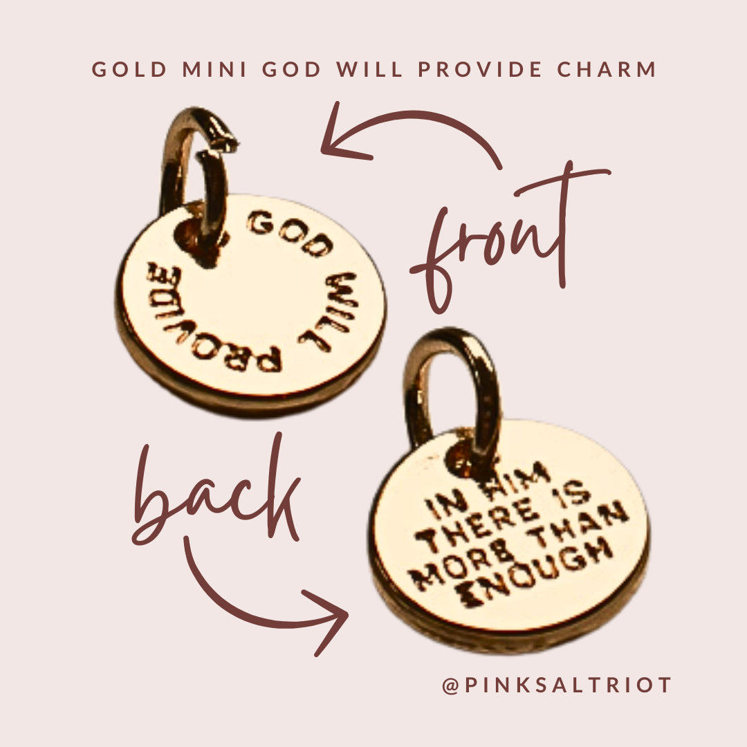 Bespoke Charms - Gold Mini God Will Provide Charm