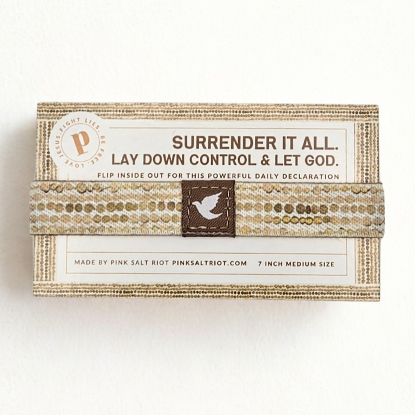 Surrender It All gold TruthBand on card