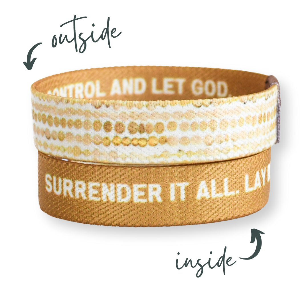 Gold Surrender it All TruthBand stack-Pink Salt Riot