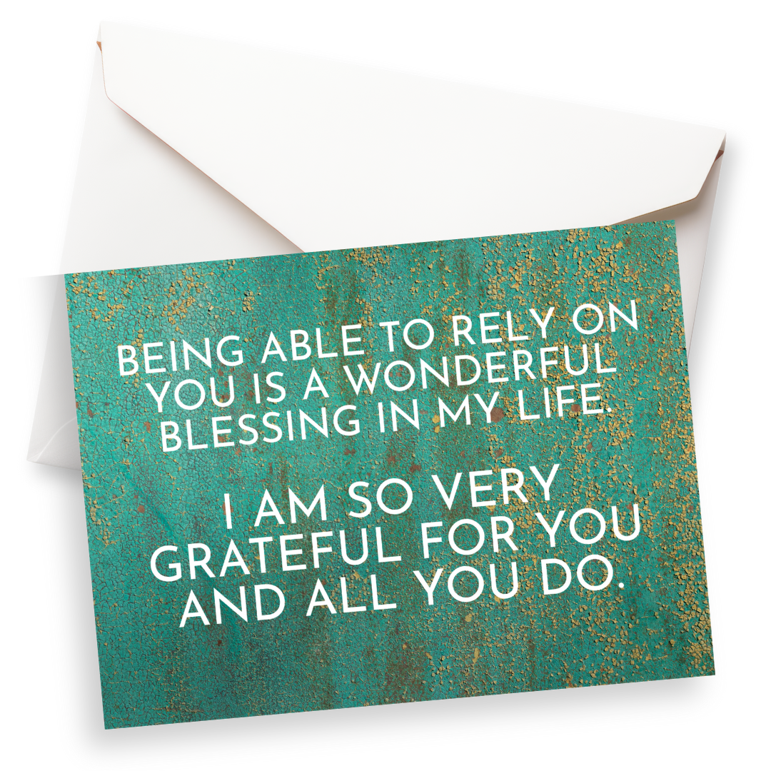 Grateful for You Card