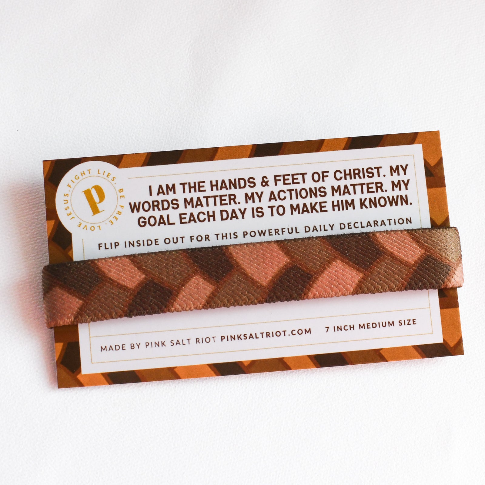 Hands & Feet of Christ Unisex TruthBand-Pink Salt Riot