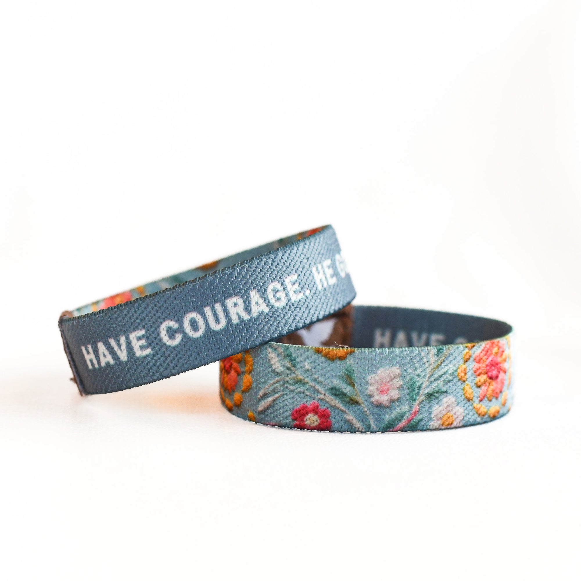 Have Courage Blue Floral Kids Truthband