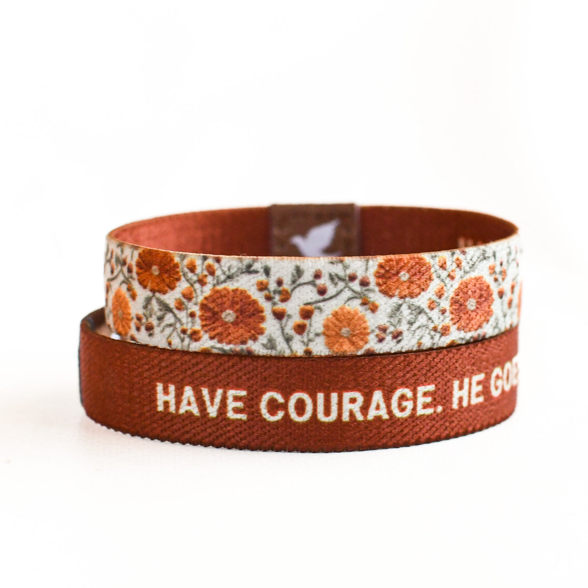 Have Courage Golden Floral Womens Truthband