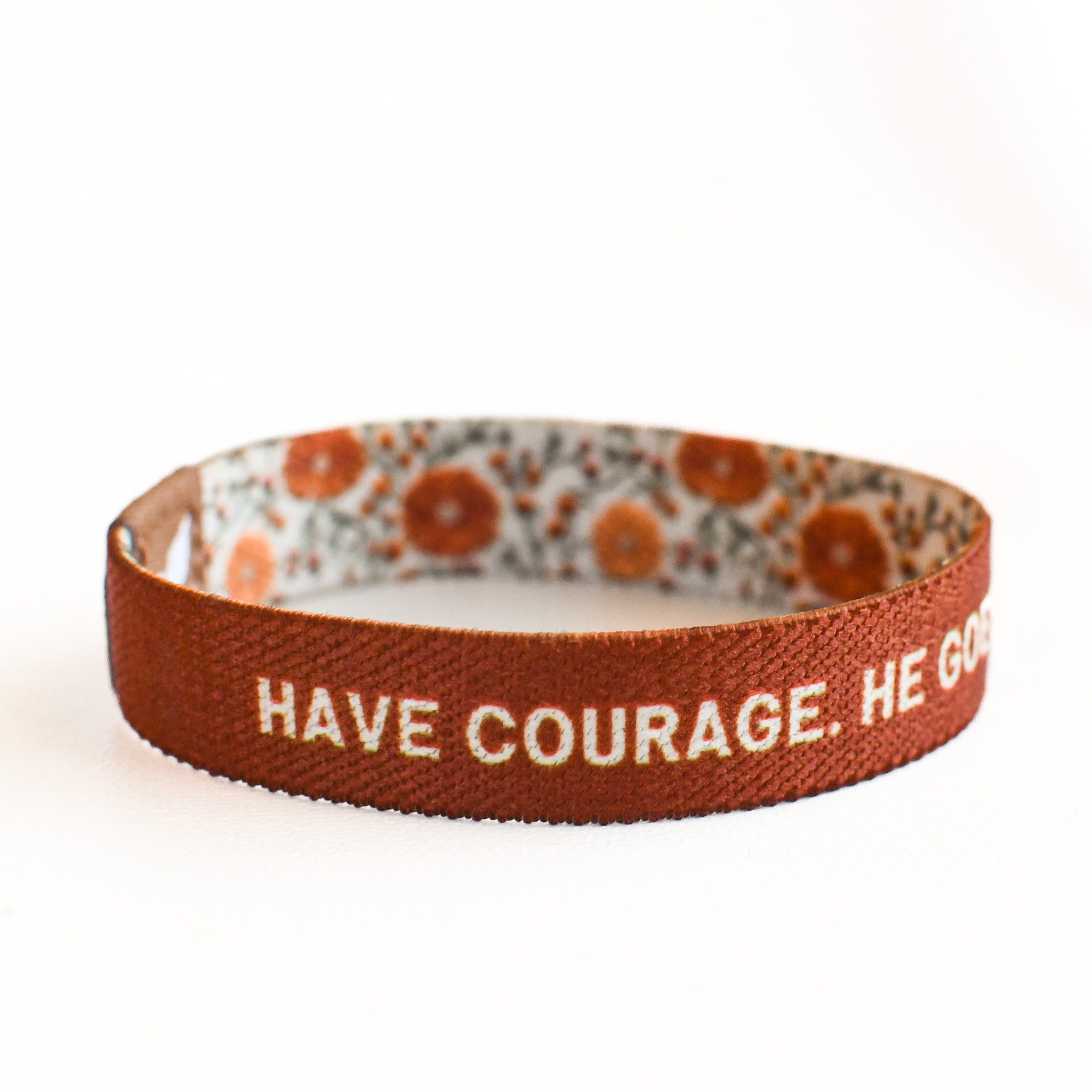 Have Courage Golden Floral Womens Truthband