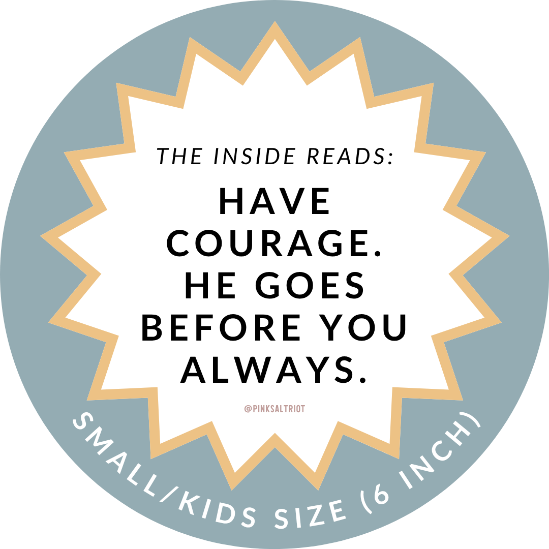 Have Courage Blue Floral Kids Truthband-Pink Salt Riot