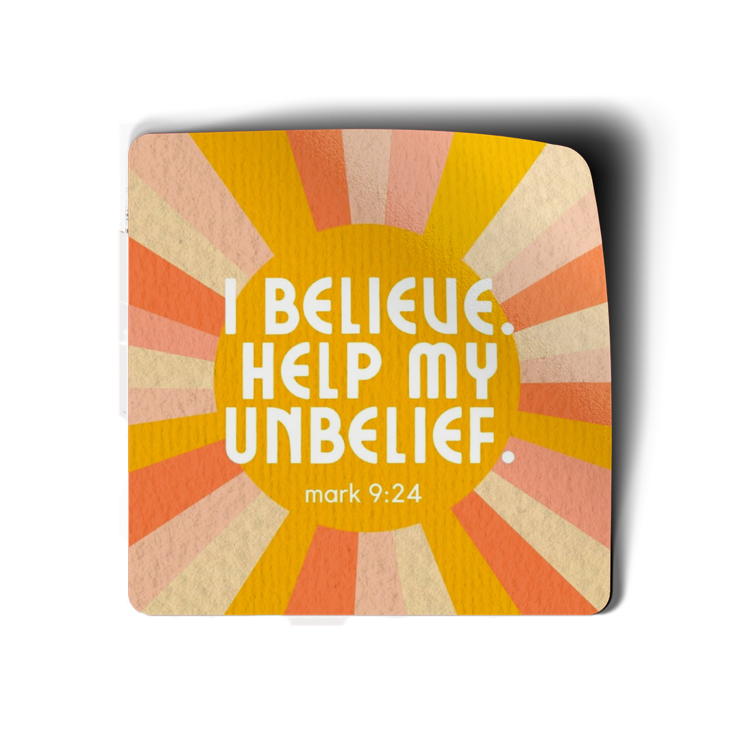 I Believe Vinyl Sticker-Pink Salt Riot