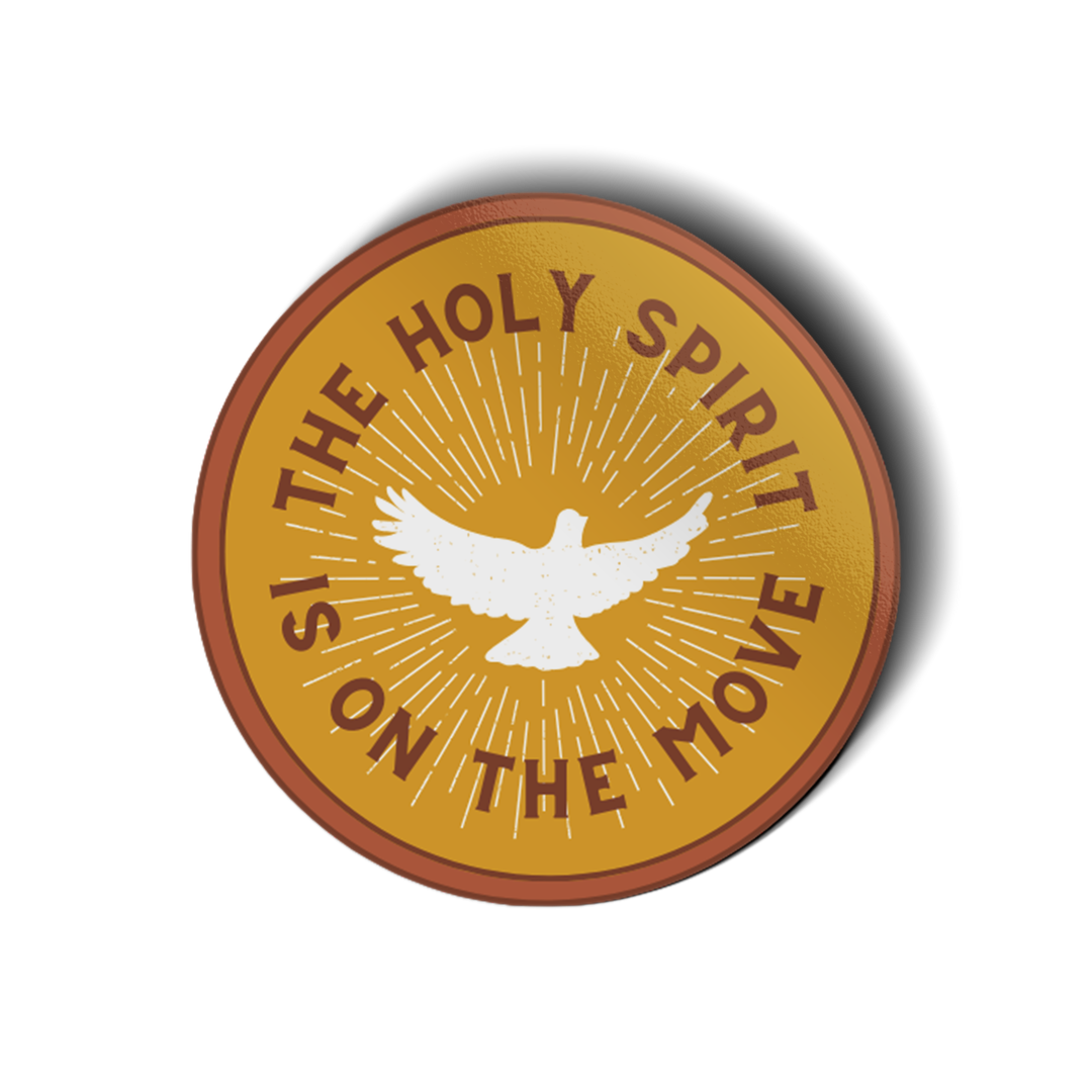 Holy Spirit on the Move Vinyl Sticker-Pink Salt Riot
