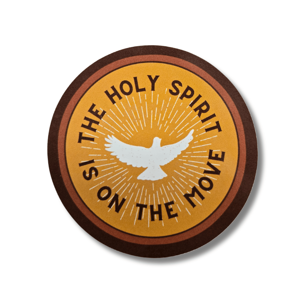 The Holy Spirit is on the Move vinyl sticker- Pink Salt Riot
