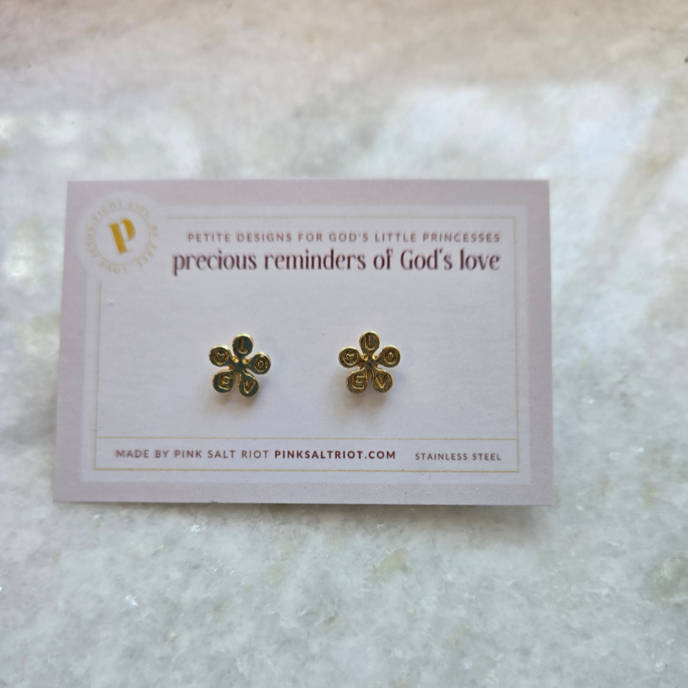 Love Blooms Stud Earrings-Pink Salt Riot