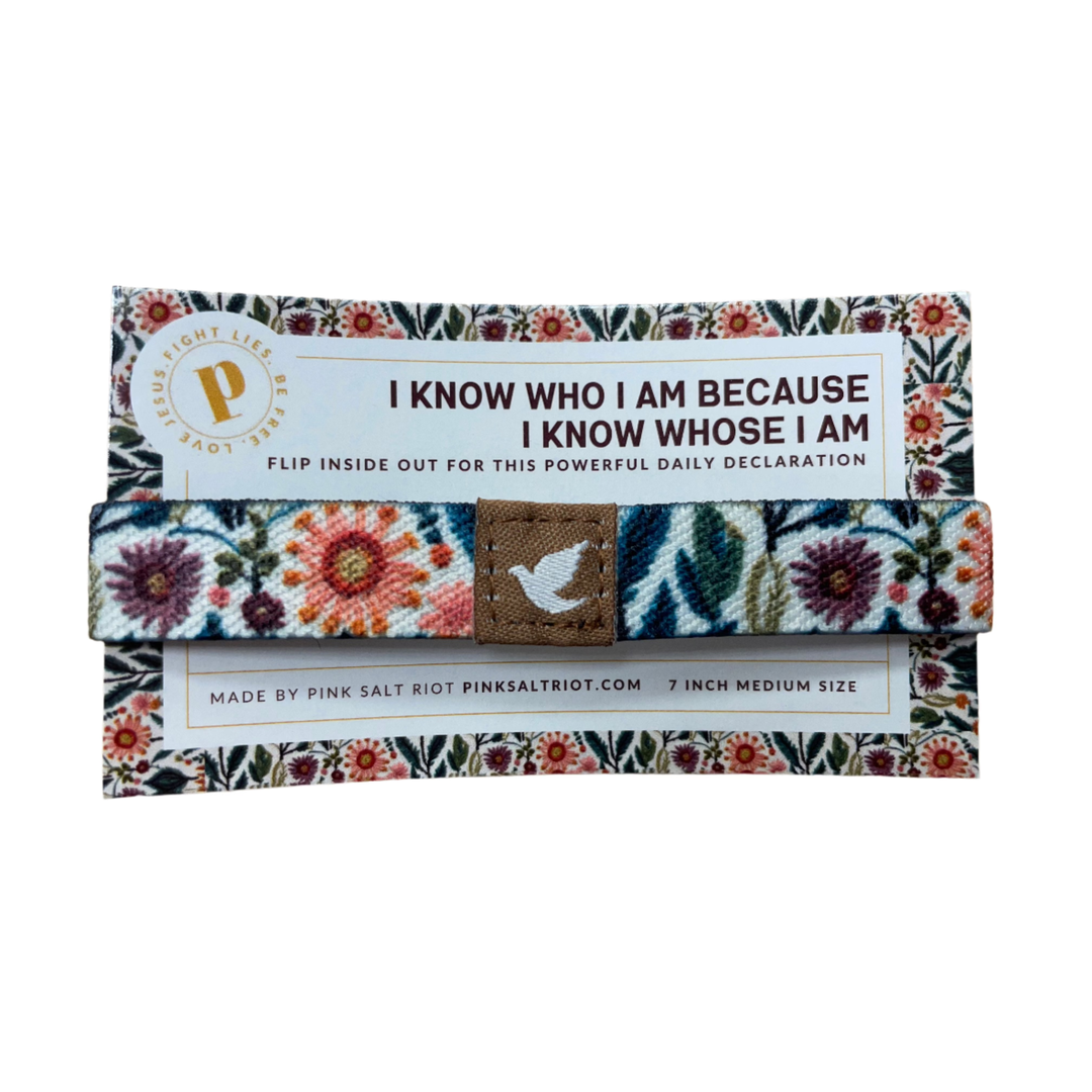 I Know Who I Am Womens TruthBand on card