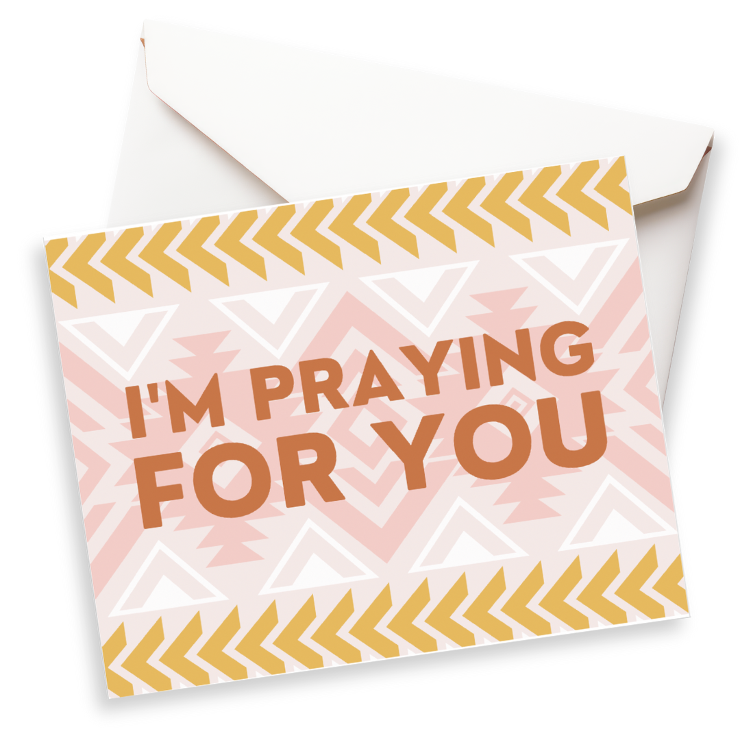 I&#39;m Praying for You Card-Pink Salt Riot