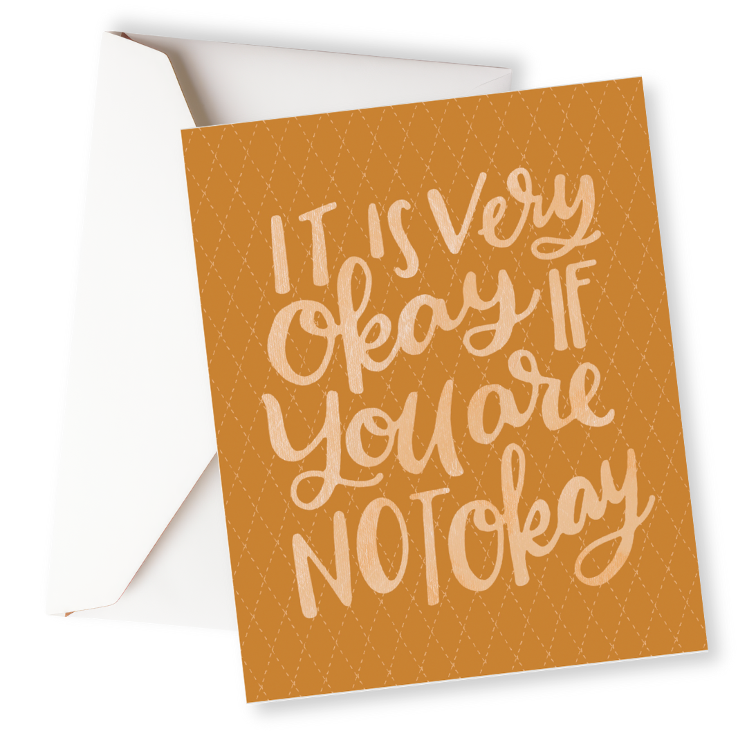 It is Very Okay if You Are Not Okay Card-Pink Salt Riot