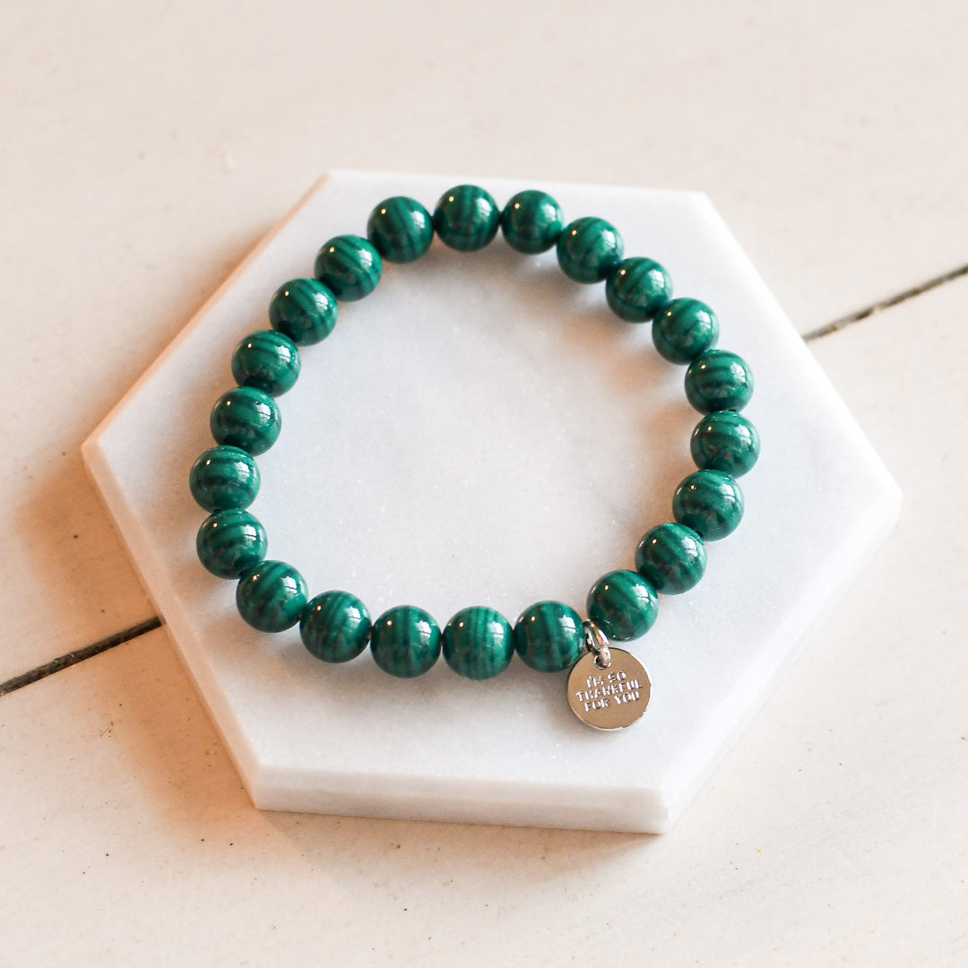 Jade Green Bracelet-Pink Salt Riot
