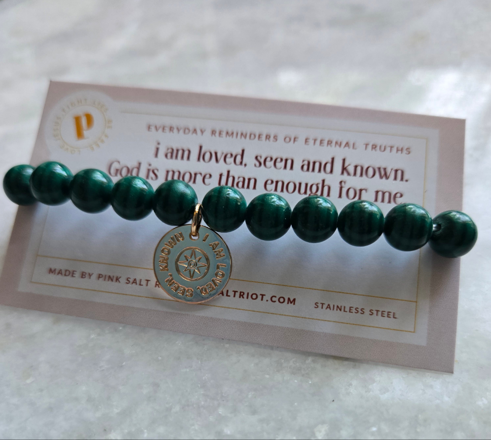 Jade Green Bracelet-Pink Salt Riot