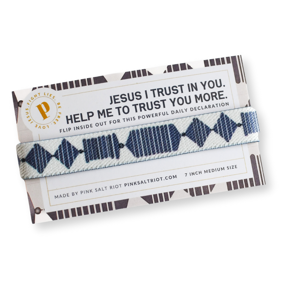 Jesus I Trust in You Womens Truthband-Pink Salt Riot