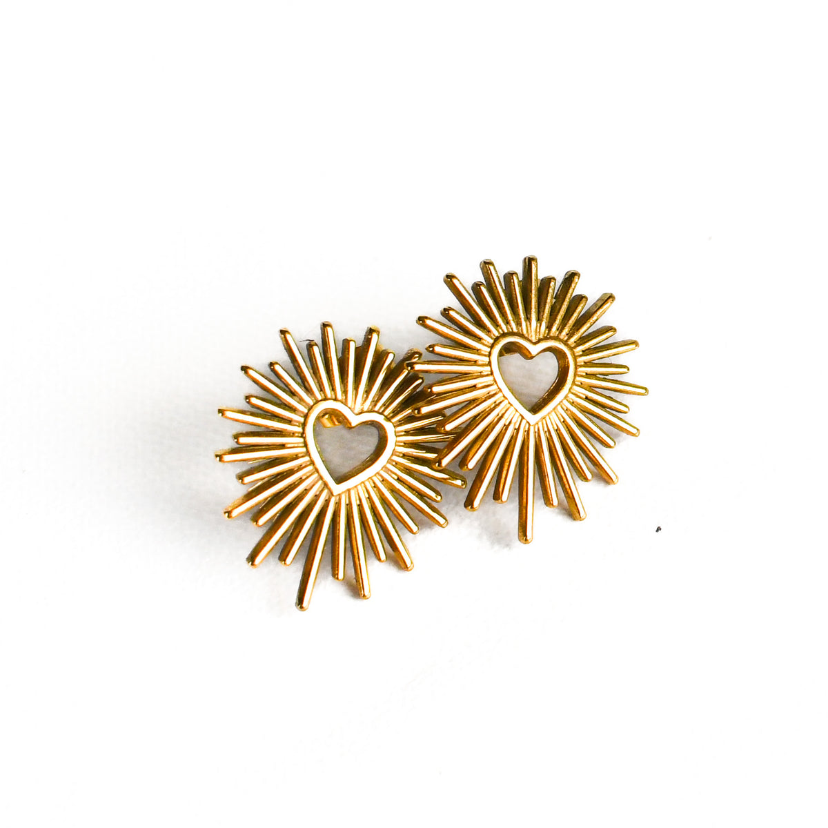 Jesus' Heart for You Stud Earrings-Pink Salt Riot