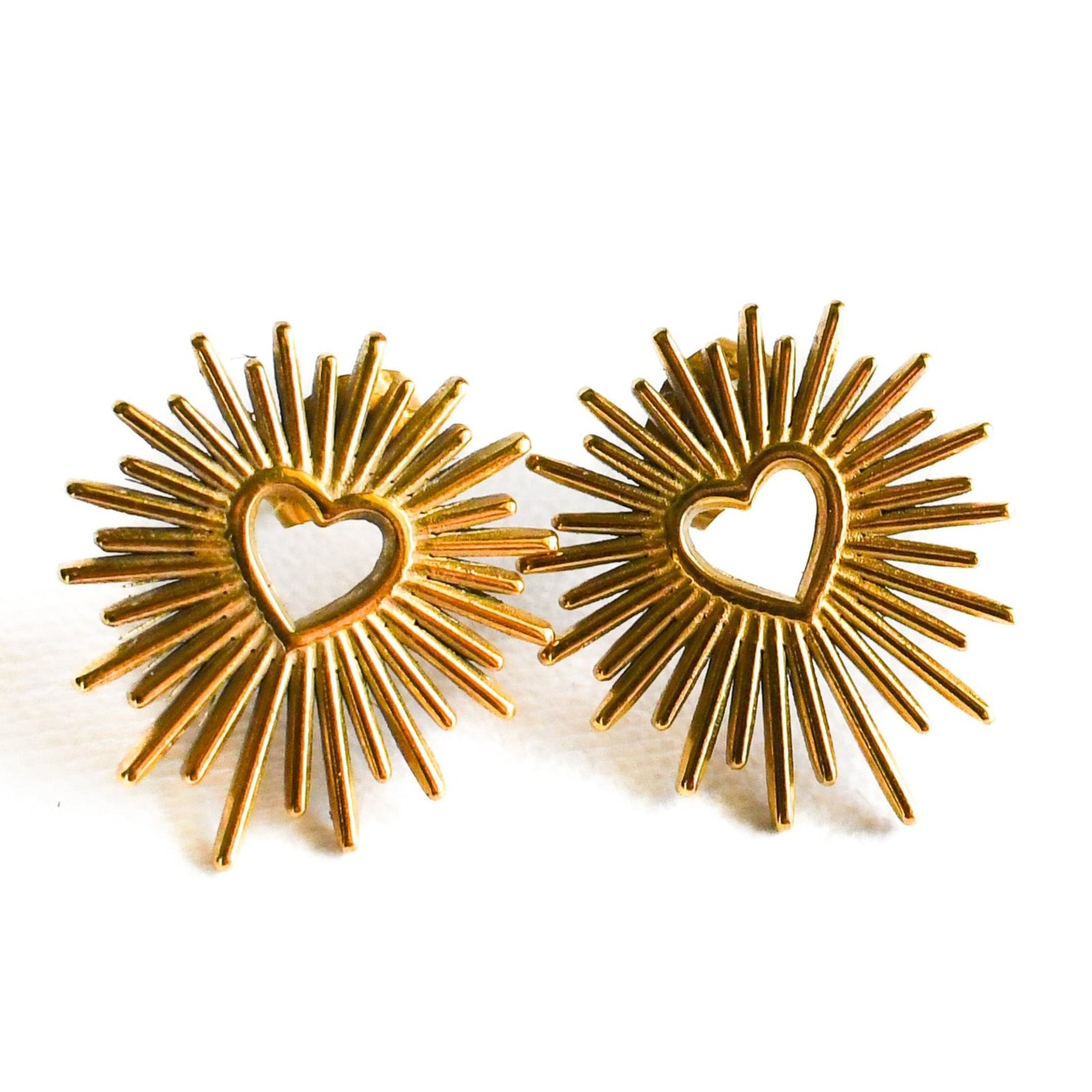 Jesus' Heart for You Stud Earrings-Pink Salt Riot