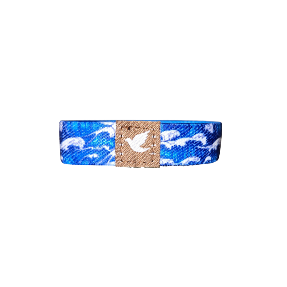 Jesus I Trust in You Kids Waves TruthBand design out on blue band