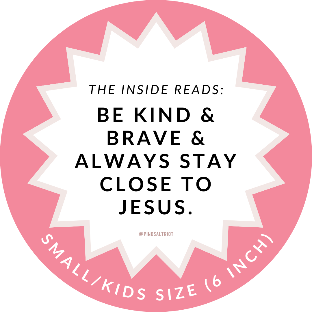 Kind and Brave Sprinkles Kids TruthBand-Pink Salt Riot- wording