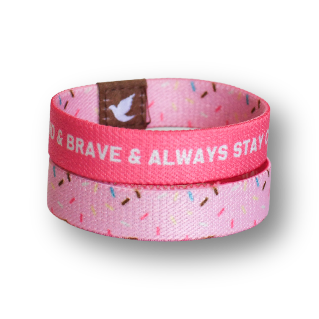 Kind and Brave Sprinkles Kids TruthBand-Pink Salt Riot- stacked