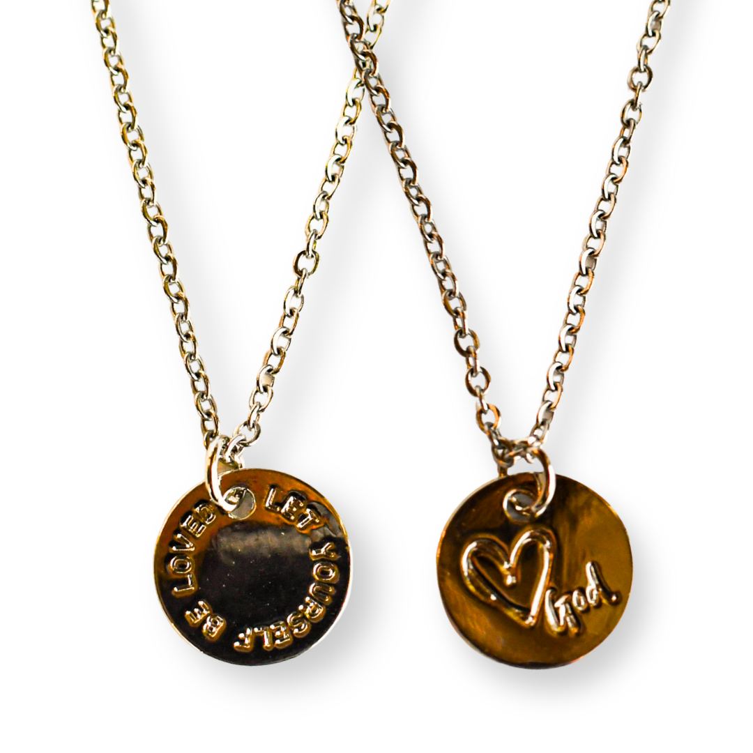 Let Yourself Be Loved Charm Necklace-Pink Salt Riot