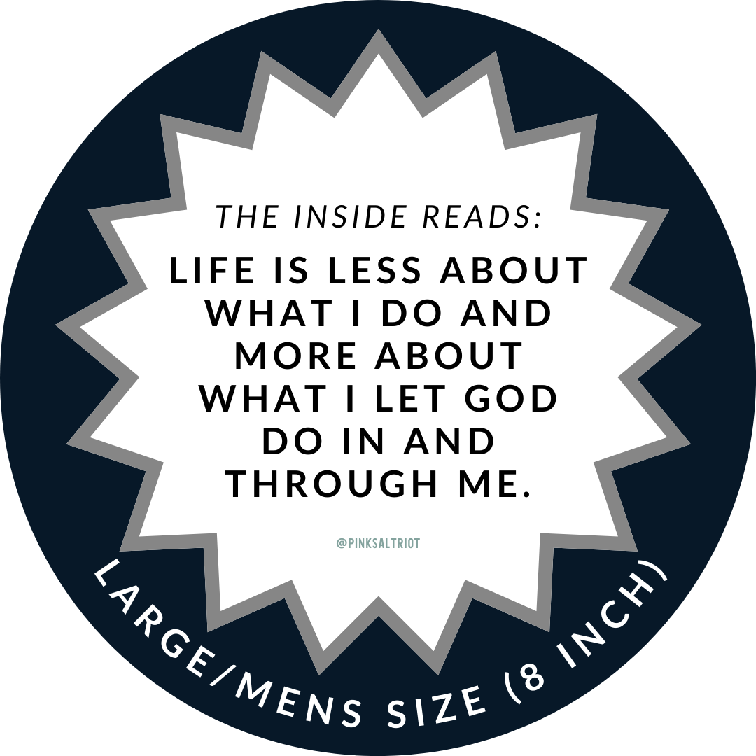 Life is About God Black Mens TruthBand-Pink Salt Riot