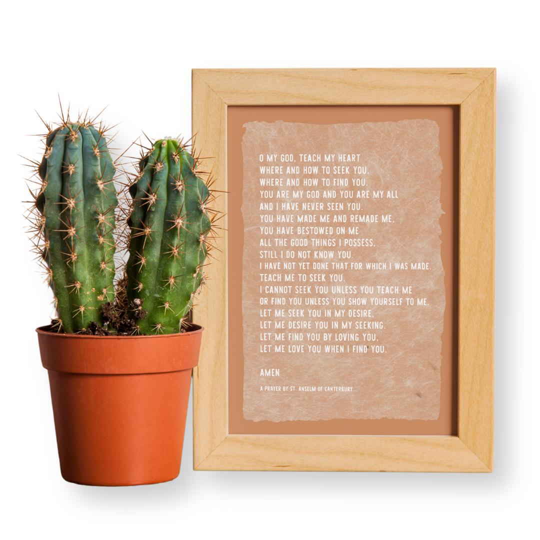 Lord Teach My Heart Prayer Print-Pink Salt Riot