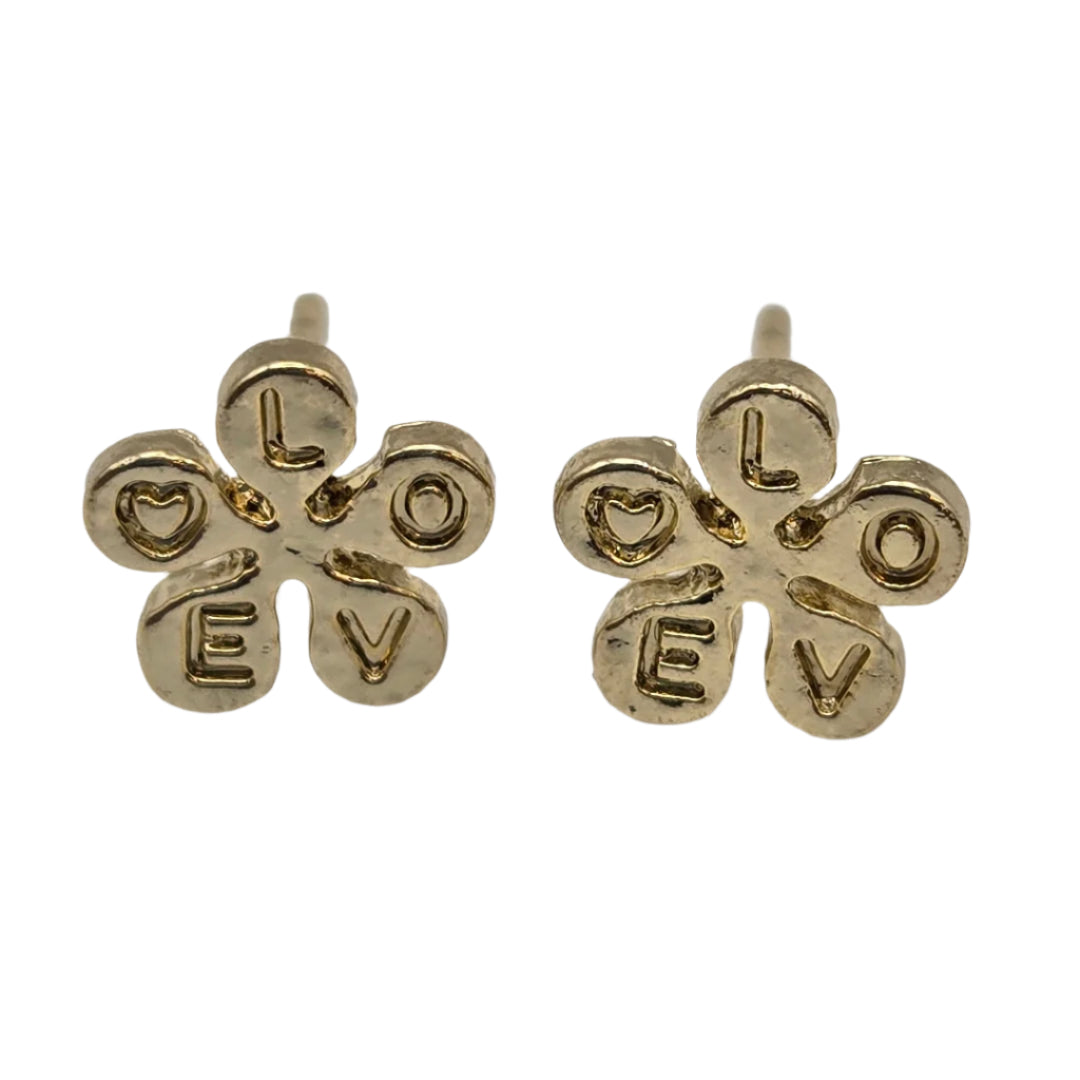 Love Blooms Stud Earrings-Pink Salt Riot close up