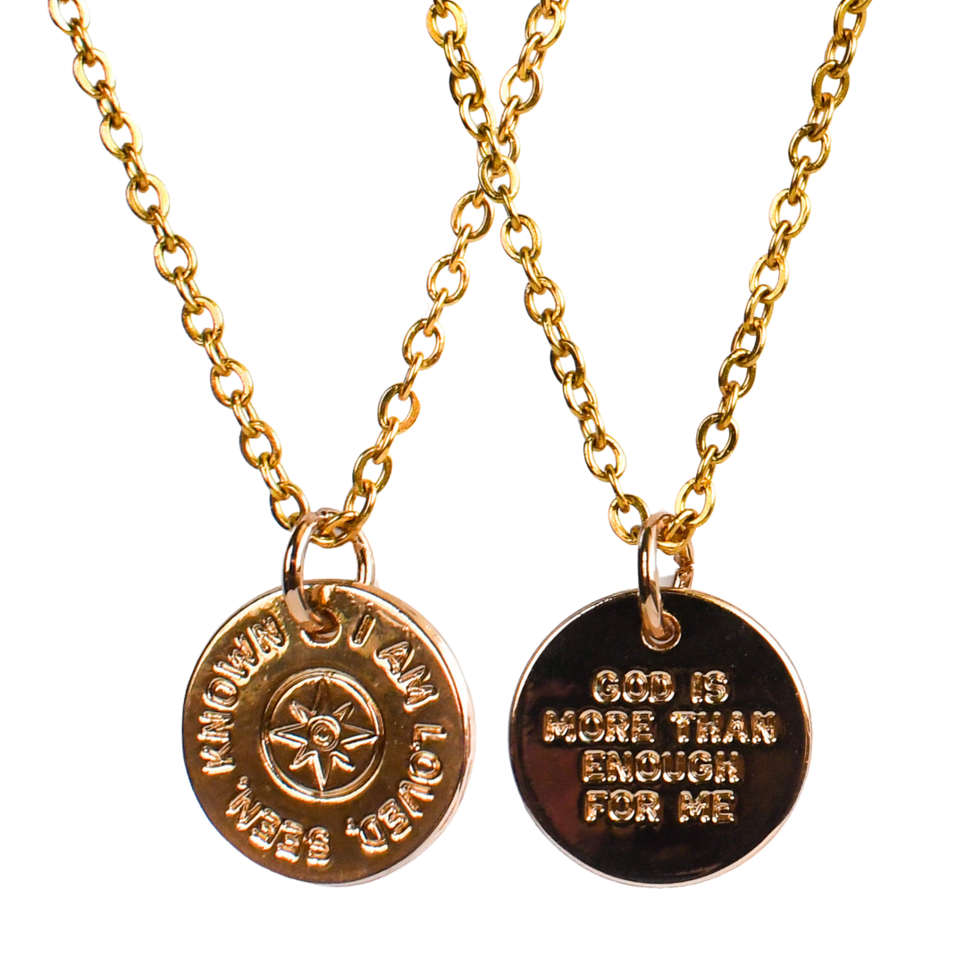 Loved Seen &amp; Known Coin Necklace