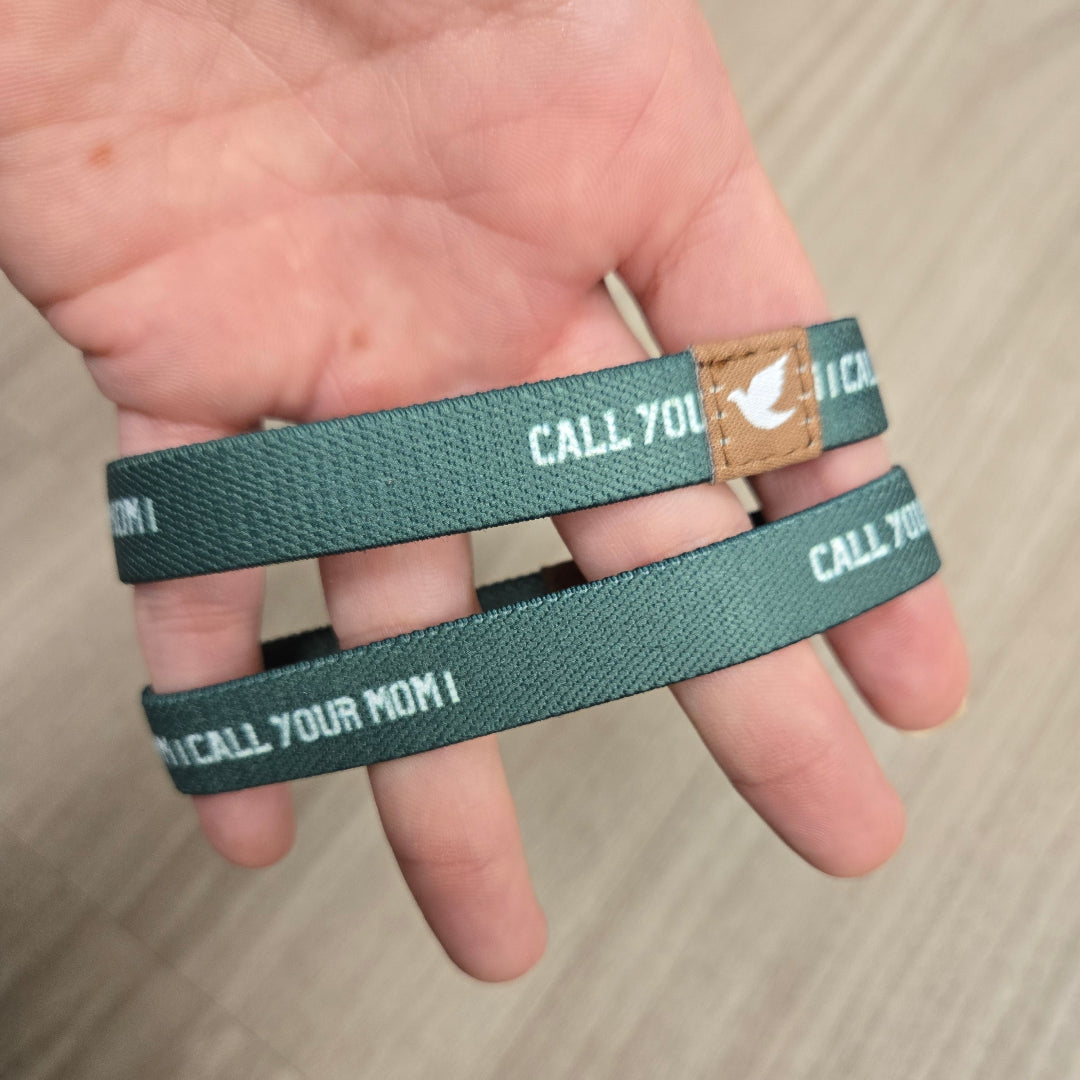 MISPRINT- Call Your Mom Mens Rosary Bracelet- Pink Salt Riot