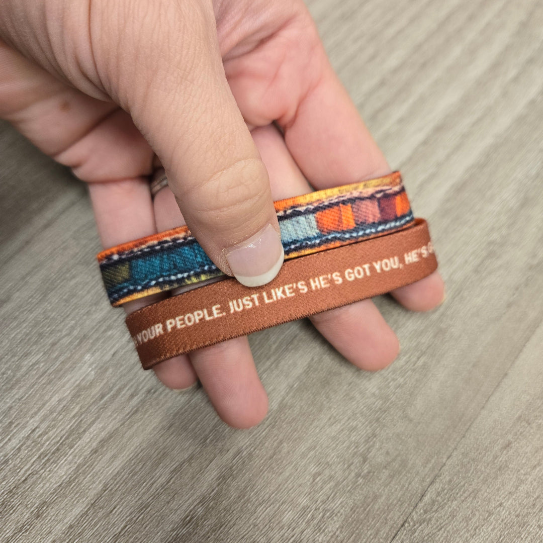 MISPRINT- Trust God with Your People Medium TruthBand- Pink Salt Riot