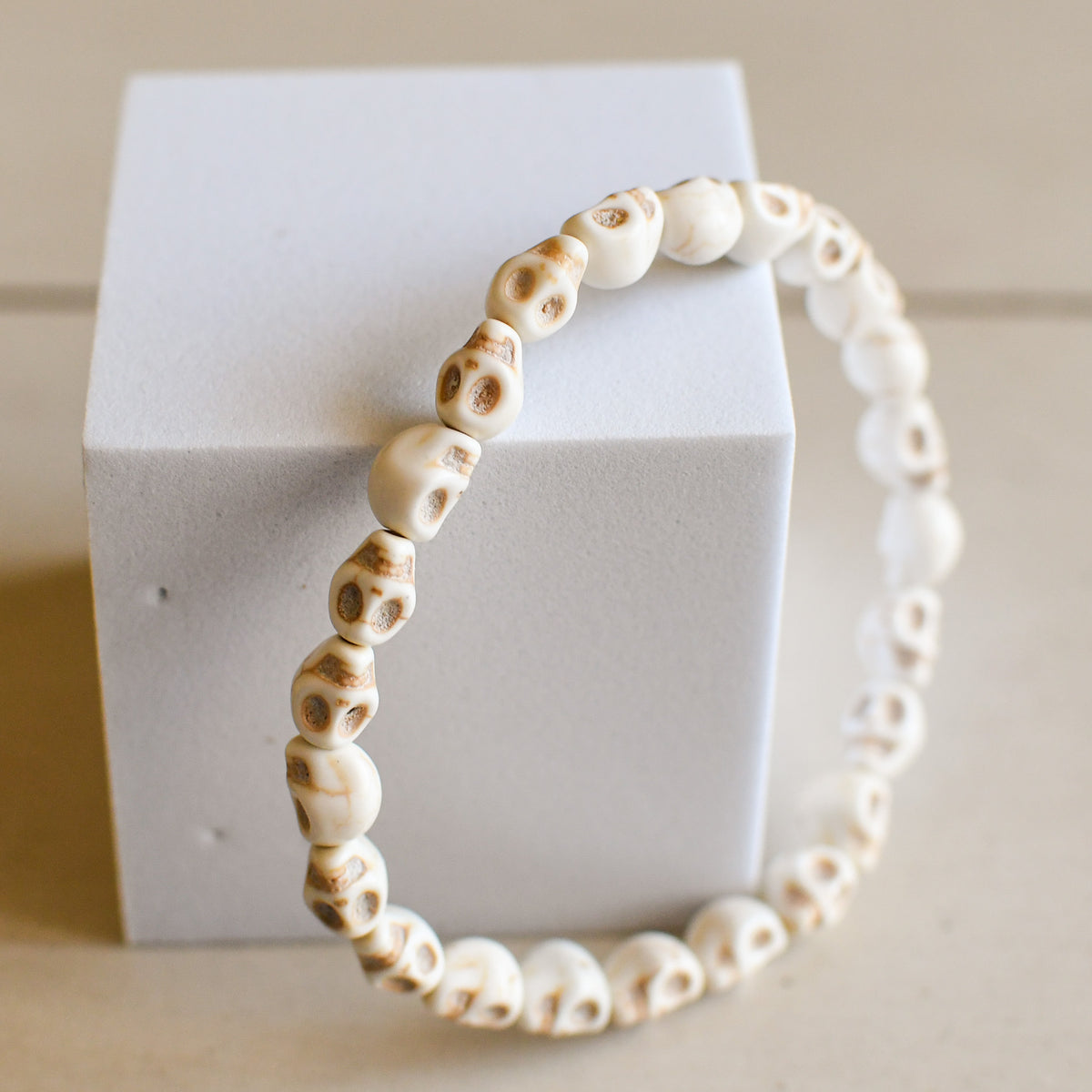 Memento Mori Skull Bracelet-Pink Salt Riot