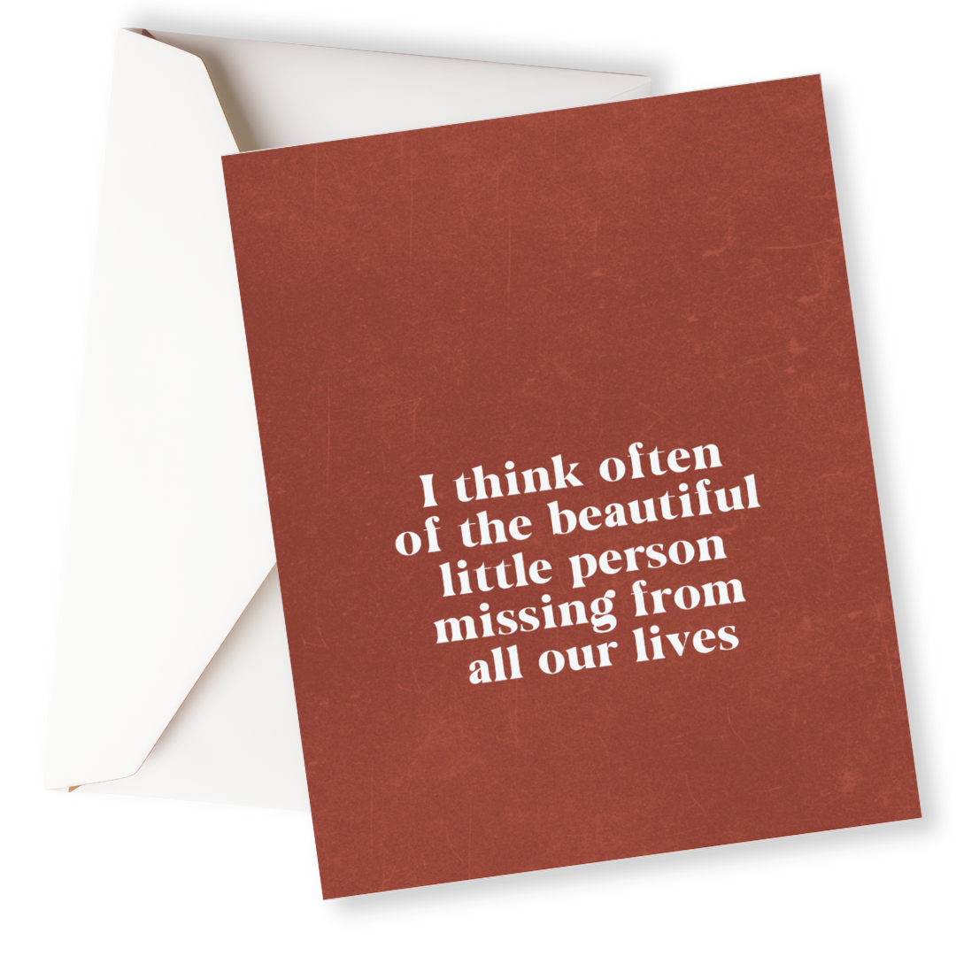 Miscarriage/Child Loss Anniversary Card-Pink Salt Riot