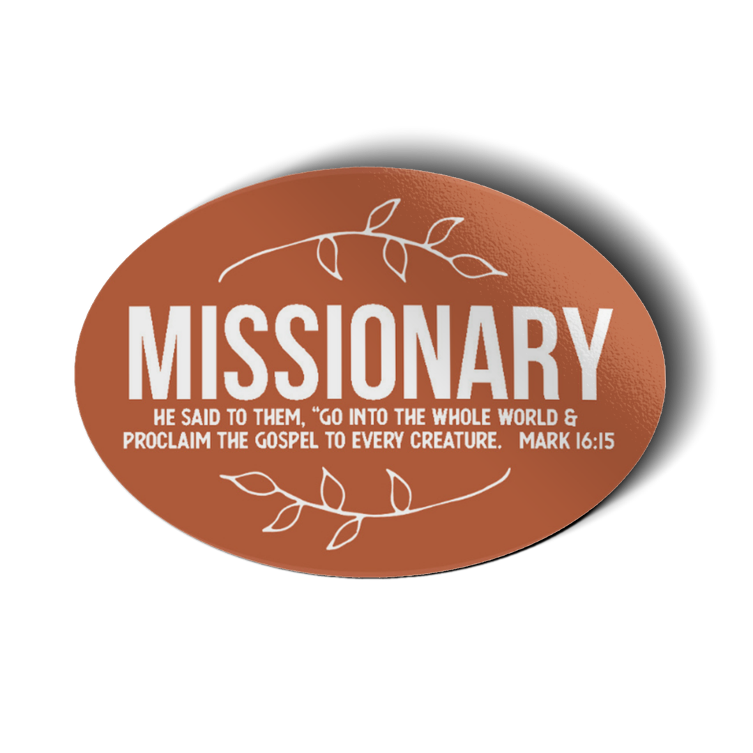 Missionary Vinyl Sticker-Pink Salt Riot